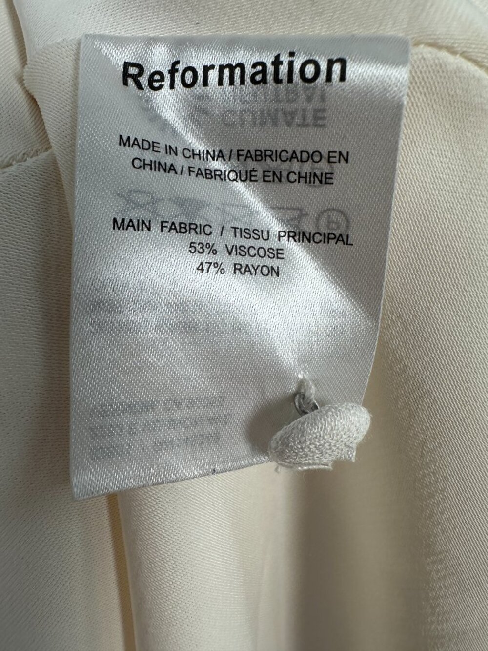 NWT Reformation Lecce Maxi Dress Ivory LWD Bridal Wedding Gown 2 - Picture 8 of 9